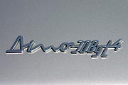 Ferrari Dino 308 GT-4 Logo - writing - silver